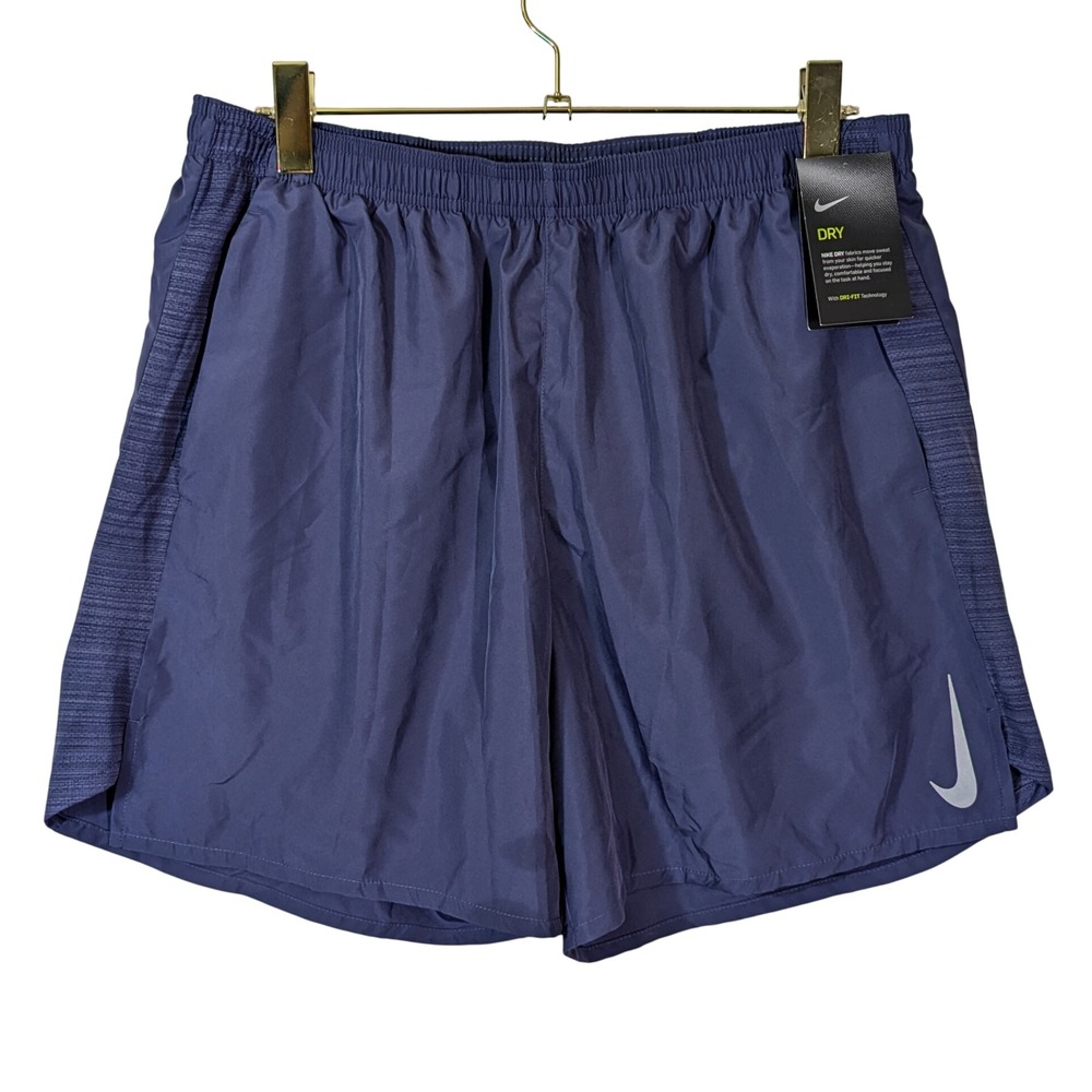 Nike Mens Dri-FIT Running Shorts Blue XL AJ7687-557 Athletic Gym Training 6"